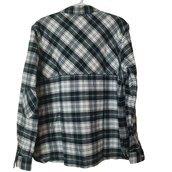 Pendleton Women's Elbow-Patch Double-brushed Flannel Shirt Size X-Large - Picture 3 of 6